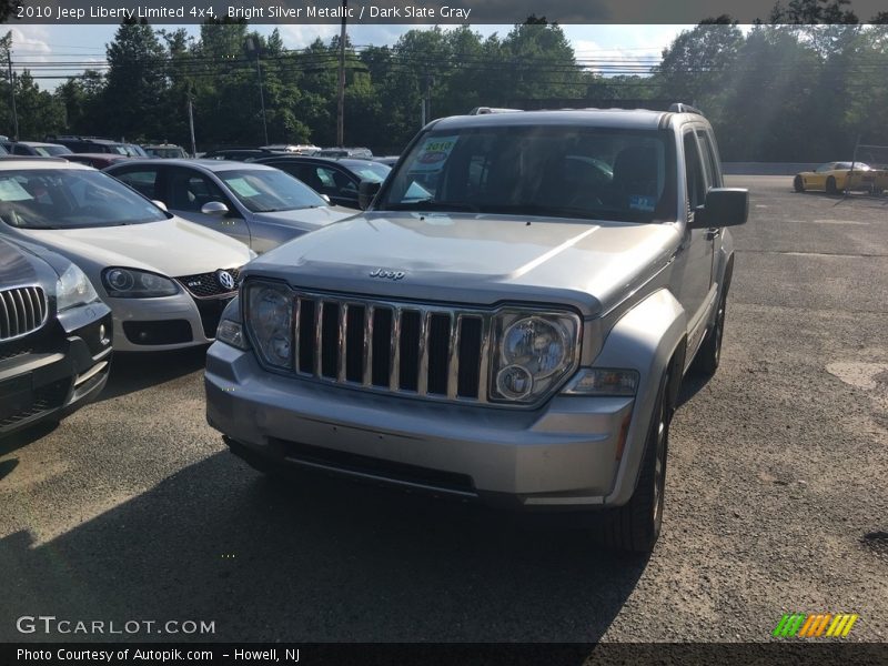 Bright Silver Metallic / Dark Slate Gray 2010 Jeep Liberty Limited 4x4