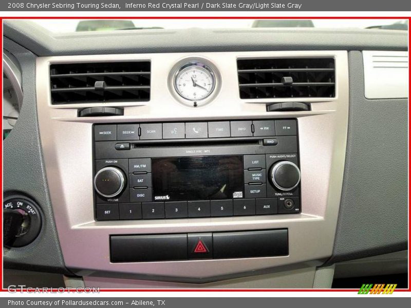 Inferno Red Crystal Pearl / Dark Slate Gray/Light Slate Gray 2008 Chrysler Sebring Touring Sedan