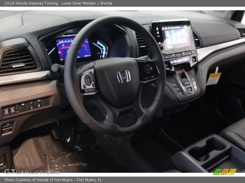 Lunar Silver Metallic / Mocha 2018 Honda Odyssey Touring