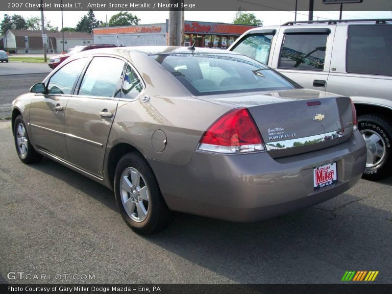 Amber Bronze Metallic / Neutral Beige 2007 Chevrolet Impala LT