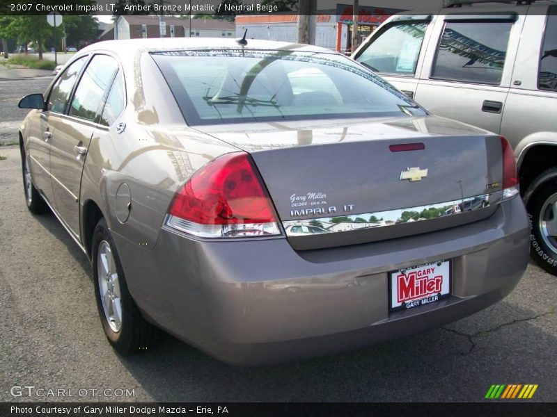 Amber Bronze Metallic / Neutral Beige 2007 Chevrolet Impala LT