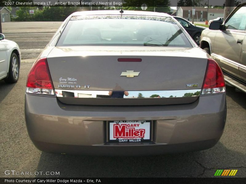 Amber Bronze Metallic / Neutral Beige 2007 Chevrolet Impala LT