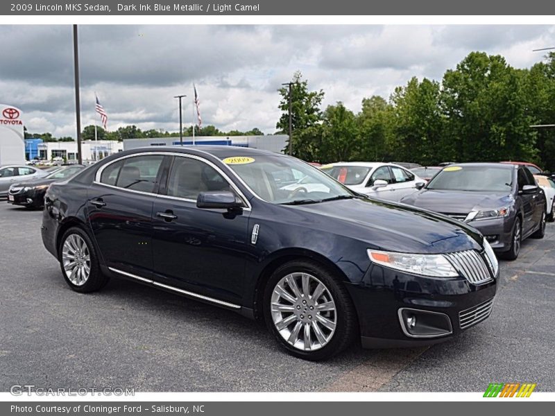 Dark Ink Blue Metallic / Light Camel 2009 Lincoln MKS Sedan