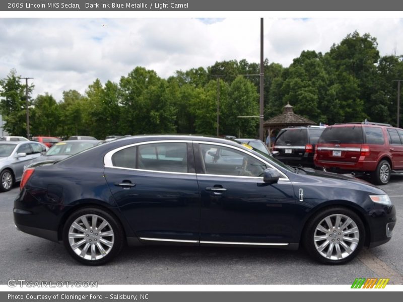 Dark Ink Blue Metallic / Light Camel 2009 Lincoln MKS Sedan