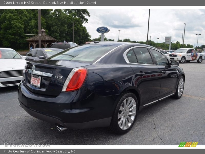Dark Ink Blue Metallic / Light Camel 2009 Lincoln MKS Sedan