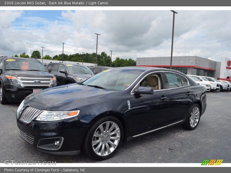 Dark Ink Blue Metallic / Light Camel 2009 Lincoln MKS Sedan