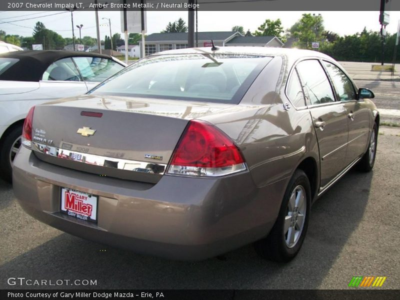 Amber Bronze Metallic / Neutral Beige 2007 Chevrolet Impala LT