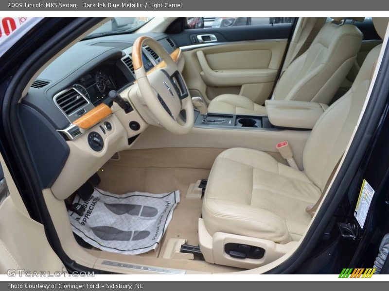 Dark Ink Blue Metallic / Light Camel 2009 Lincoln MKS Sedan