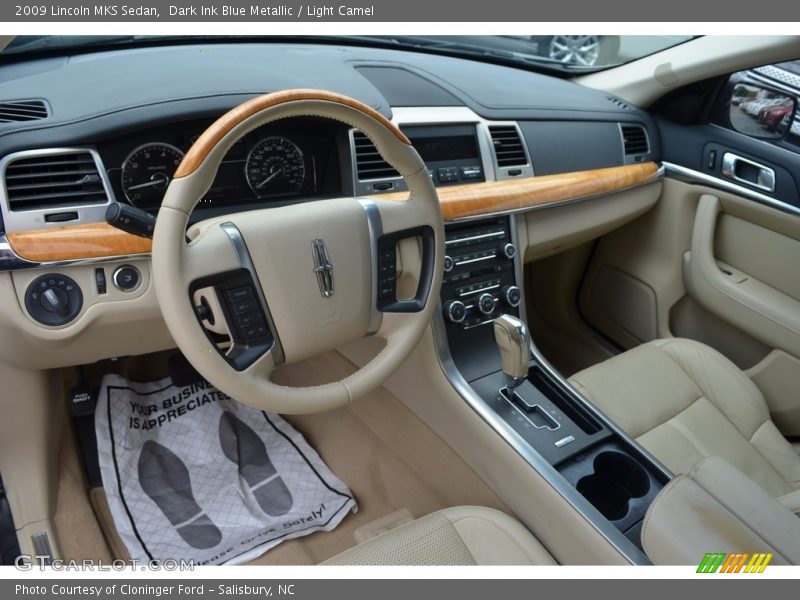 Dark Ink Blue Metallic / Light Camel 2009 Lincoln MKS Sedan
