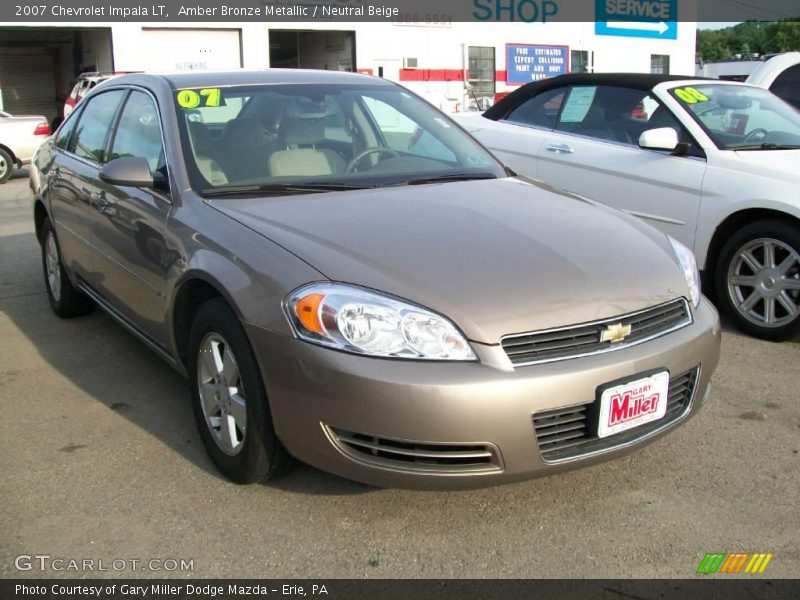 Amber Bronze Metallic / Neutral Beige 2007 Chevrolet Impala LT