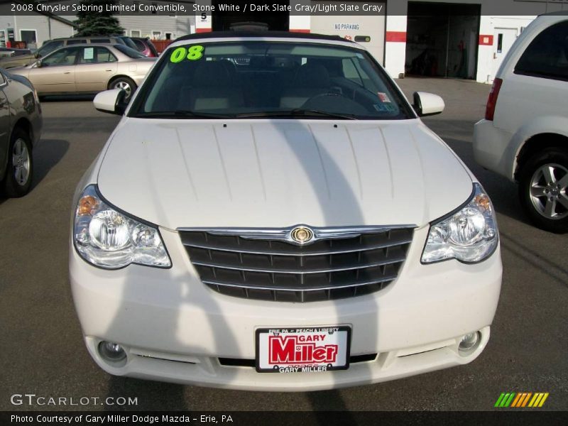 Stone White / Dark Slate Gray/Light Slate Gray 2008 Chrysler Sebring Limited Convertible