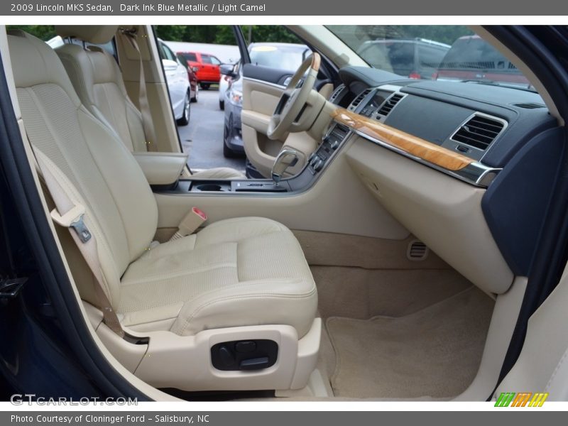 Dark Ink Blue Metallic / Light Camel 2009 Lincoln MKS Sedan