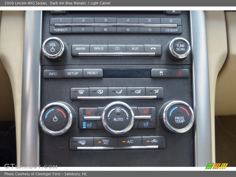 Dark Ink Blue Metallic / Light Camel 2009 Lincoln MKS Sedan