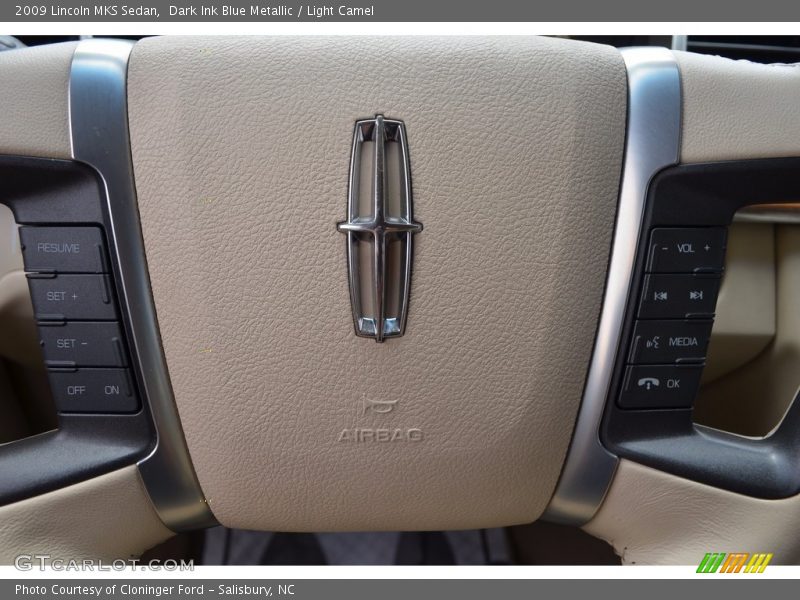 Dark Ink Blue Metallic / Light Camel 2009 Lincoln MKS Sedan