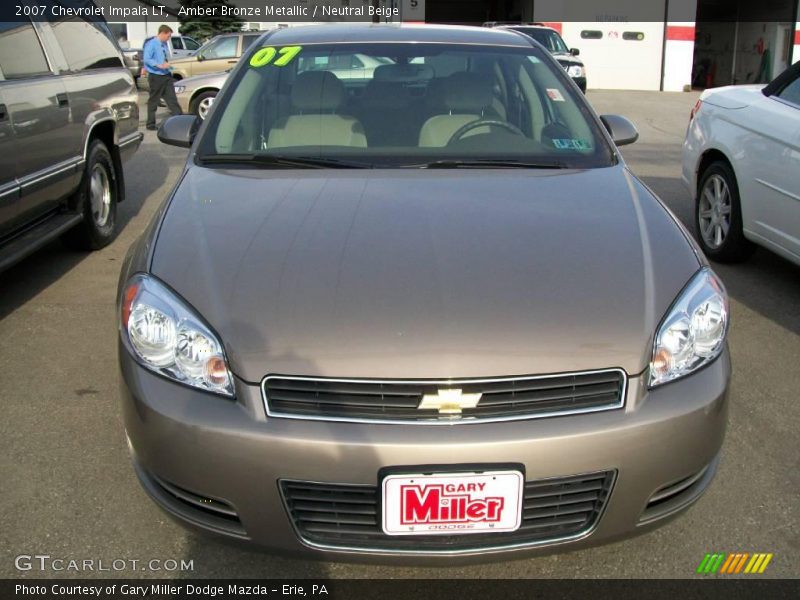 Amber Bronze Metallic / Neutral Beige 2007 Chevrolet Impala LT