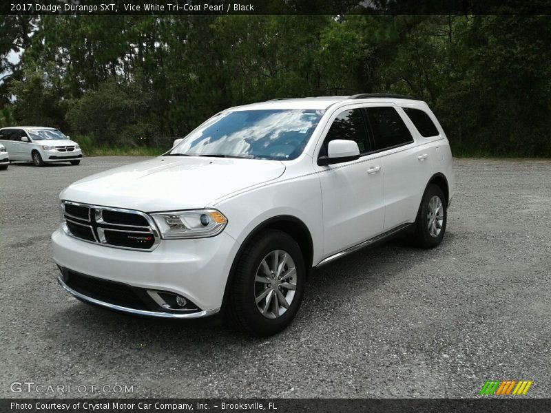 Vice White Tri-Coat Pearl / Black 2017 Dodge Durango SXT
