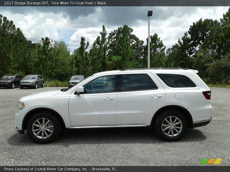 Vice White Tri-Coat Pearl / Black 2017 Dodge Durango SXT