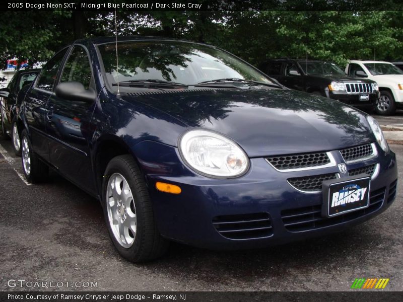 Midnight Blue Pearlcoat / Dark Slate Gray 2005 Dodge Neon SXT