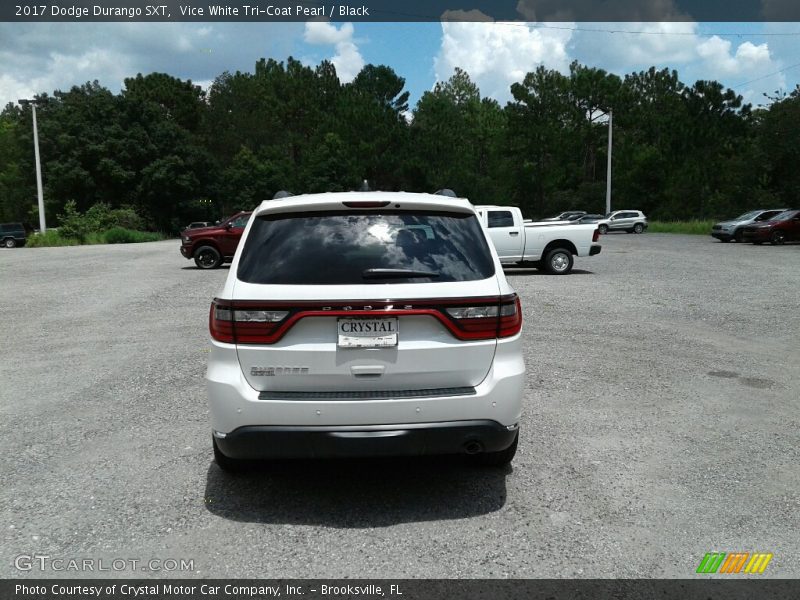Vice White Tri-Coat Pearl / Black 2017 Dodge Durango SXT