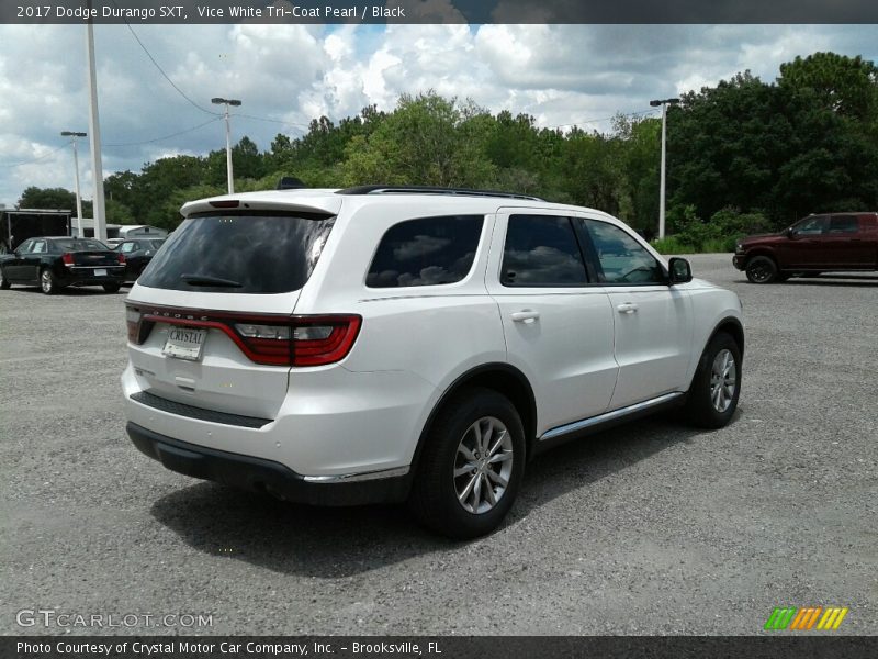 Vice White Tri-Coat Pearl / Black 2017 Dodge Durango SXT