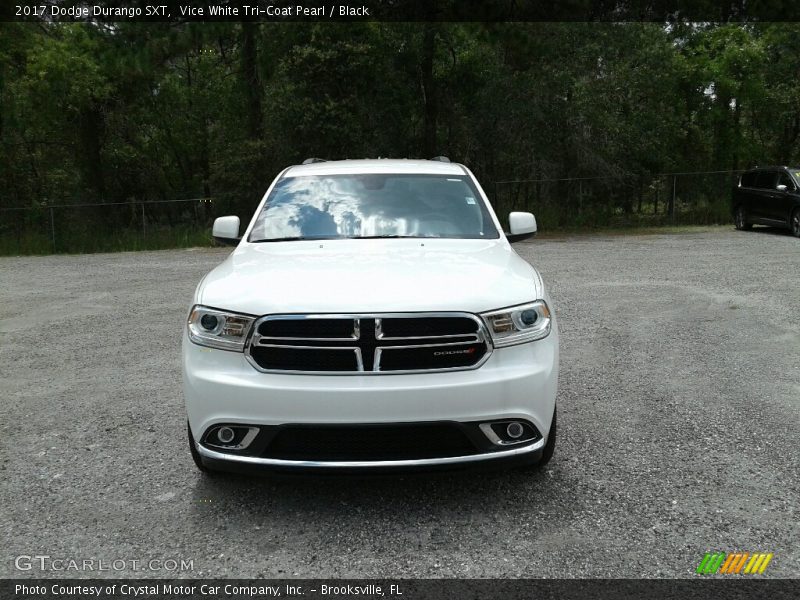 Vice White Tri-Coat Pearl / Black 2017 Dodge Durango SXT