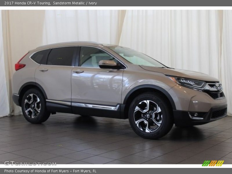 Sandstorm Metallic / Ivory 2017 Honda CR-V Touring
