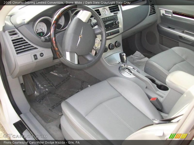Stone White / Dark Slate Gray/Light Slate Gray 2008 Chrysler Sebring Limited Convertible