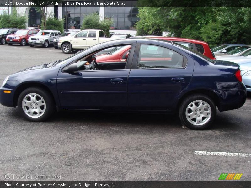 Midnight Blue Pearlcoat / Dark Slate Gray 2005 Dodge Neon SXT
