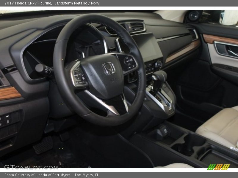 Sandstorm Metallic / Ivory 2017 Honda CR-V Touring