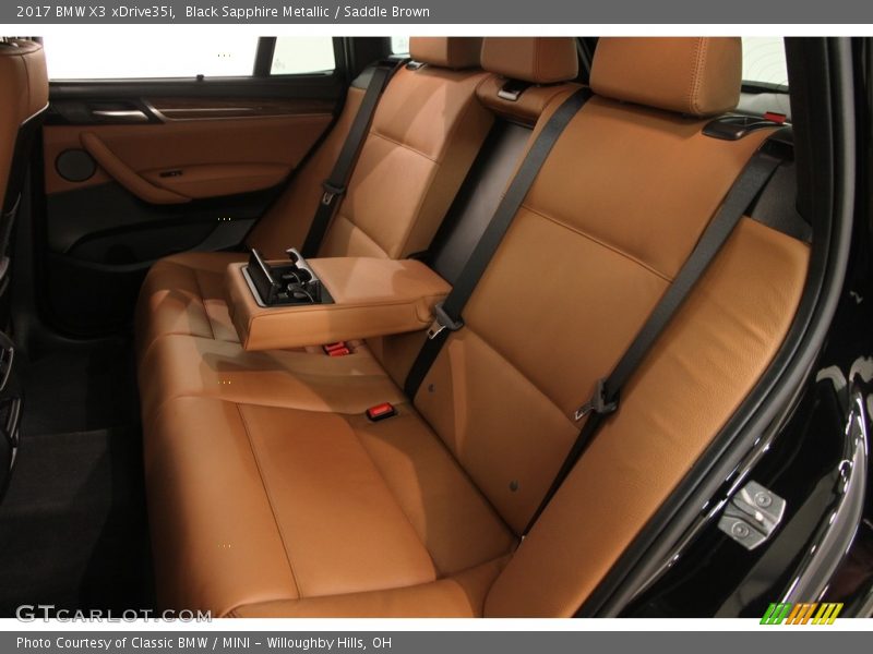 Black Sapphire Metallic / Saddle Brown 2017 BMW X3 xDrive35i