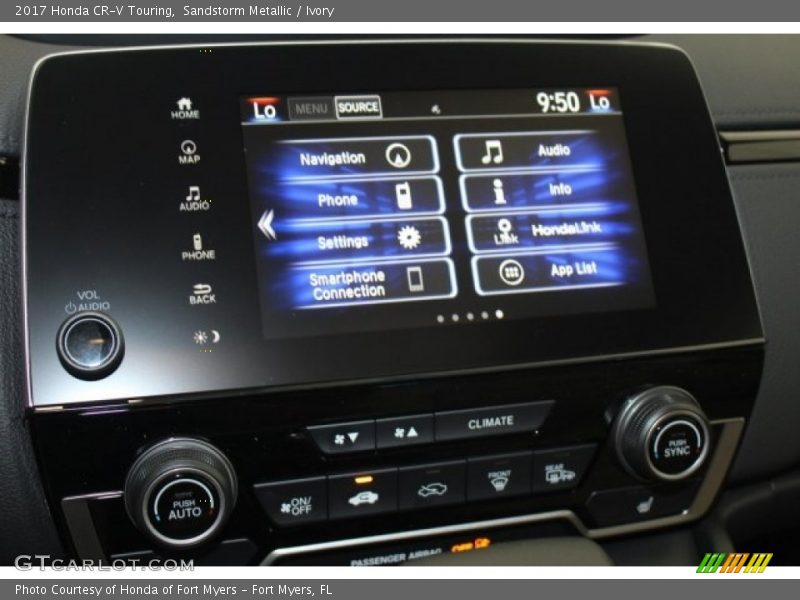 Sandstorm Metallic / Ivory 2017 Honda CR-V Touring
