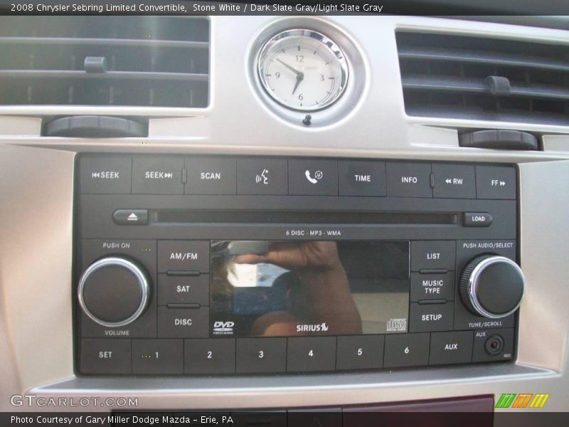 Stone White / Dark Slate Gray/Light Slate Gray 2008 Chrysler Sebring Limited Convertible