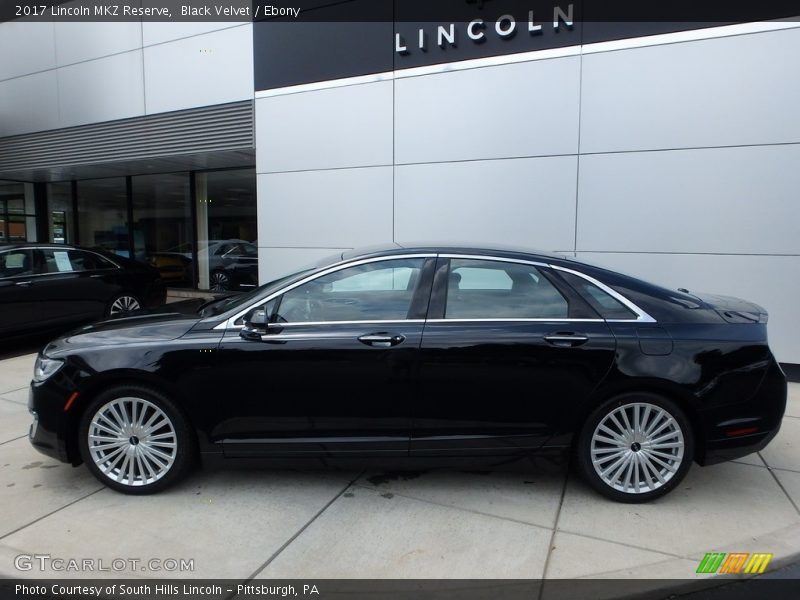 Black Velvet / Ebony 2017 Lincoln MKZ Reserve