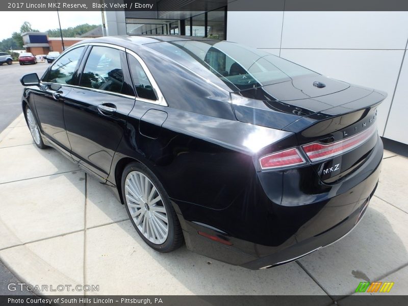 Black Velvet / Ebony 2017 Lincoln MKZ Reserve