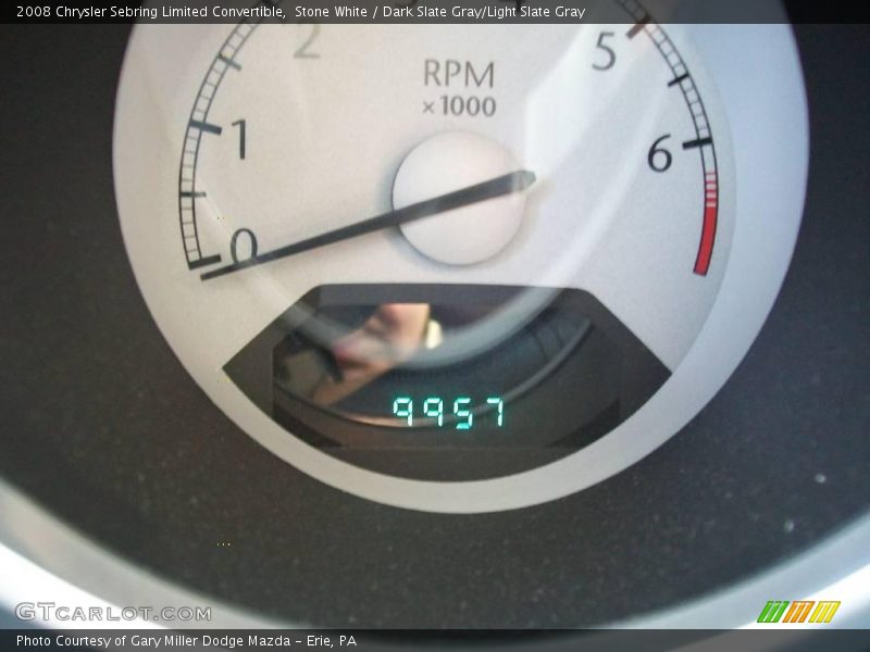 Stone White / Dark Slate Gray/Light Slate Gray 2008 Chrysler Sebring Limited Convertible