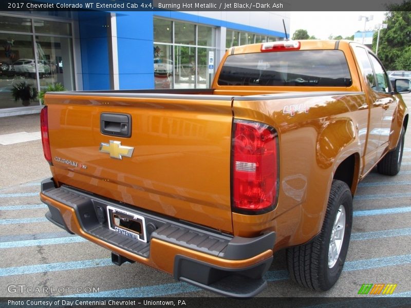 Burning Hot Metallic / Jet Black/­Dark Ash 2017 Chevrolet Colorado WT Extended Cab 4x4