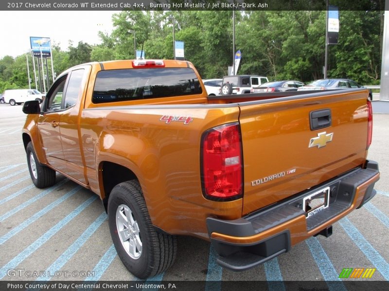 Burning Hot Metallic / Jet Black/­Dark Ash 2017 Chevrolet Colorado WT Extended Cab 4x4