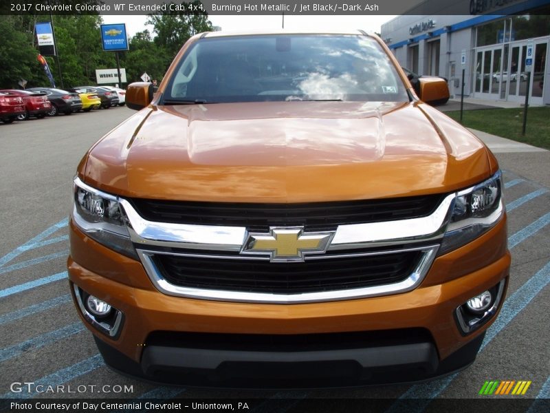 Burning Hot Metallic / Jet Black/­Dark Ash 2017 Chevrolet Colorado WT Extended Cab 4x4