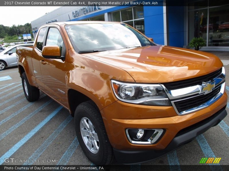 Burning Hot Metallic / Jet Black/­Dark Ash 2017 Chevrolet Colorado WT Extended Cab 4x4