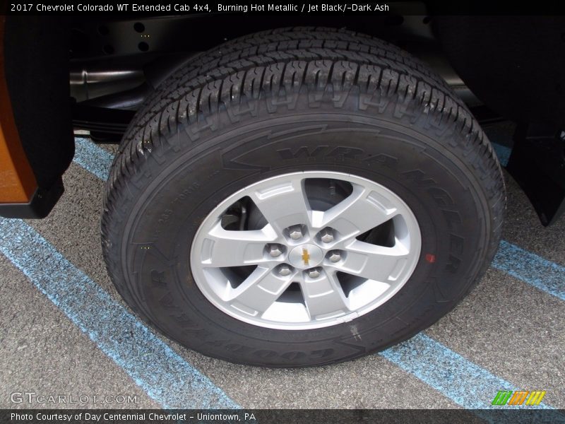 Burning Hot Metallic / Jet Black/­Dark Ash 2017 Chevrolet Colorado WT Extended Cab 4x4