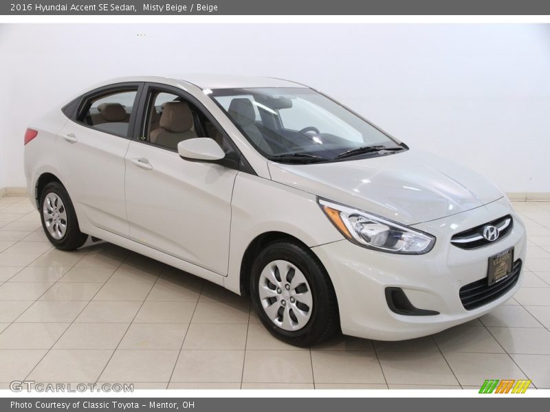 Misty Beige / Beige 2016 Hyundai Accent SE Sedan