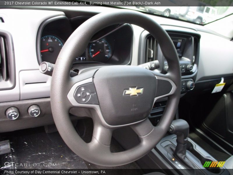 Burning Hot Metallic / Jet Black/­Dark Ash 2017 Chevrolet Colorado WT Extended Cab 4x4