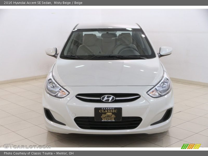 Misty Beige / Beige 2016 Hyundai Accent SE Sedan