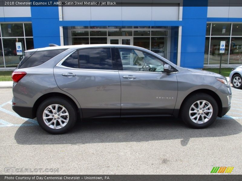 Satin Steel Metallic / Jet Black 2018 Chevrolet Equinox LT AWD