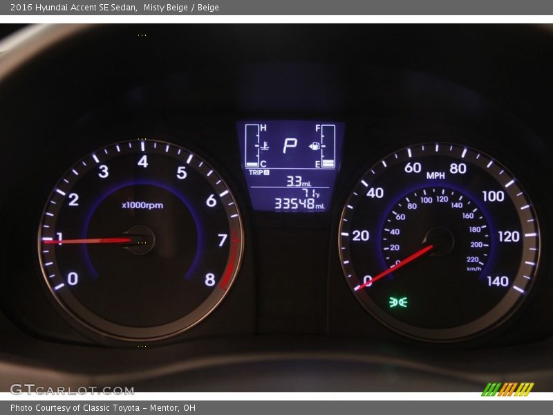 Misty Beige / Beige 2016 Hyundai Accent SE Sedan