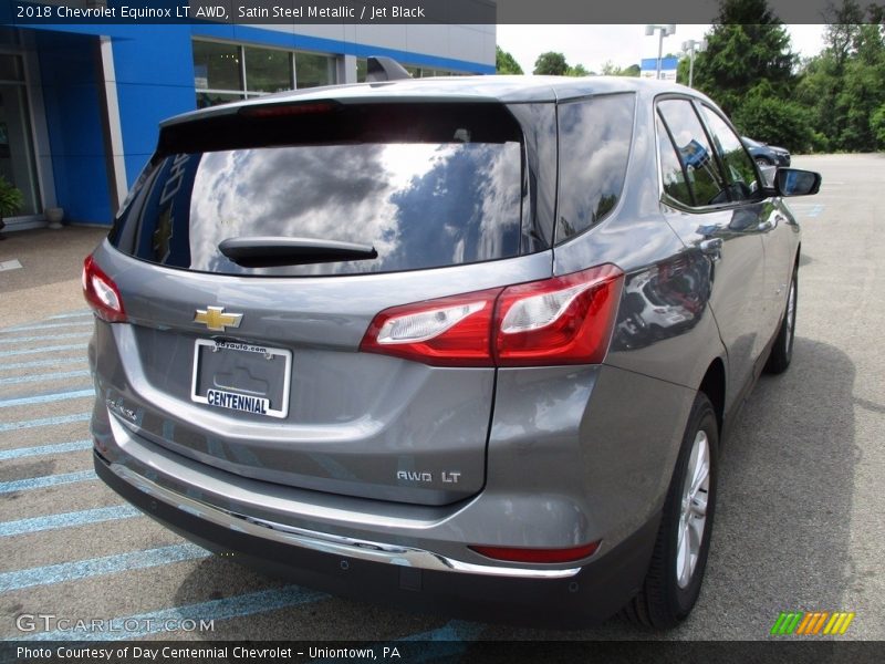 Satin Steel Metallic / Jet Black 2018 Chevrolet Equinox LT AWD