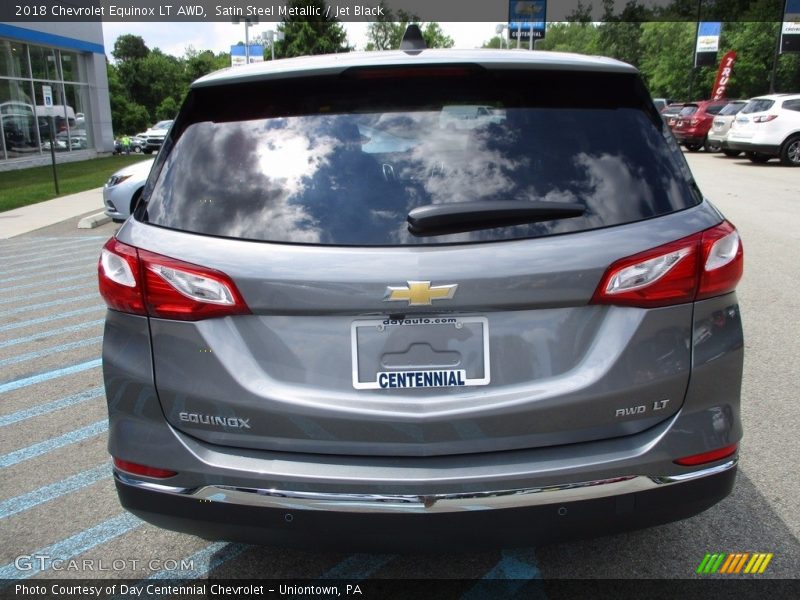 Satin Steel Metallic / Jet Black 2018 Chevrolet Equinox LT AWD
