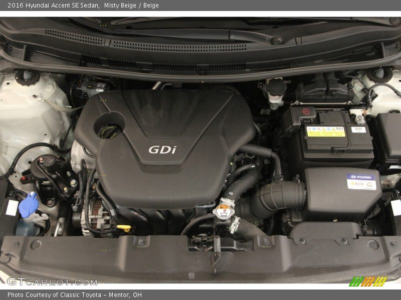 Misty Beige / Beige 2016 Hyundai Accent SE Sedan