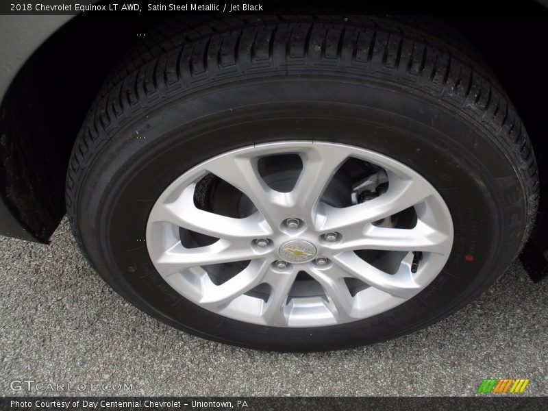 Satin Steel Metallic / Jet Black 2018 Chevrolet Equinox LT AWD
