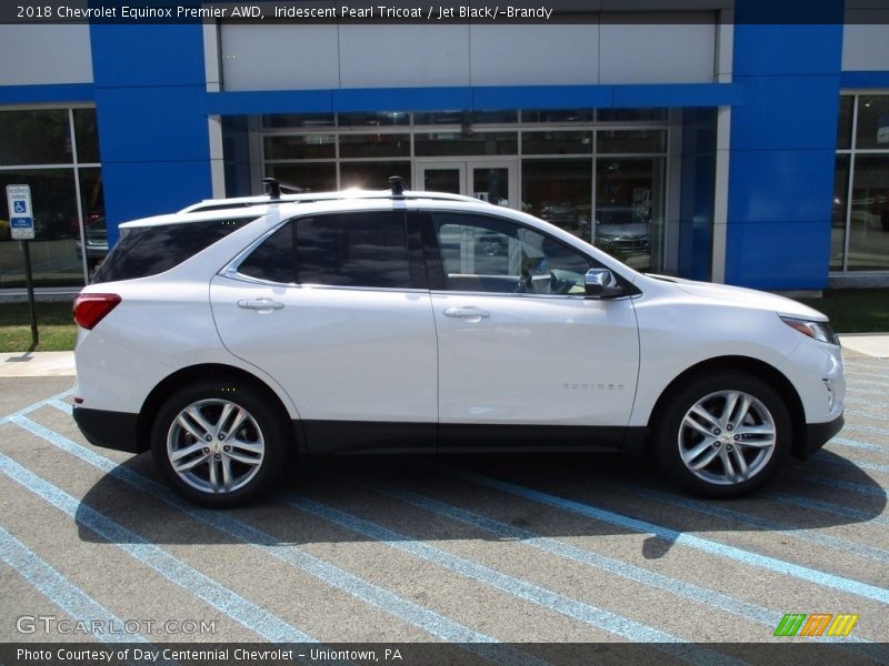 Iridescent Pearl Tricoat / Jet Black/­Brandy 2018 Chevrolet Equinox Premier AWD